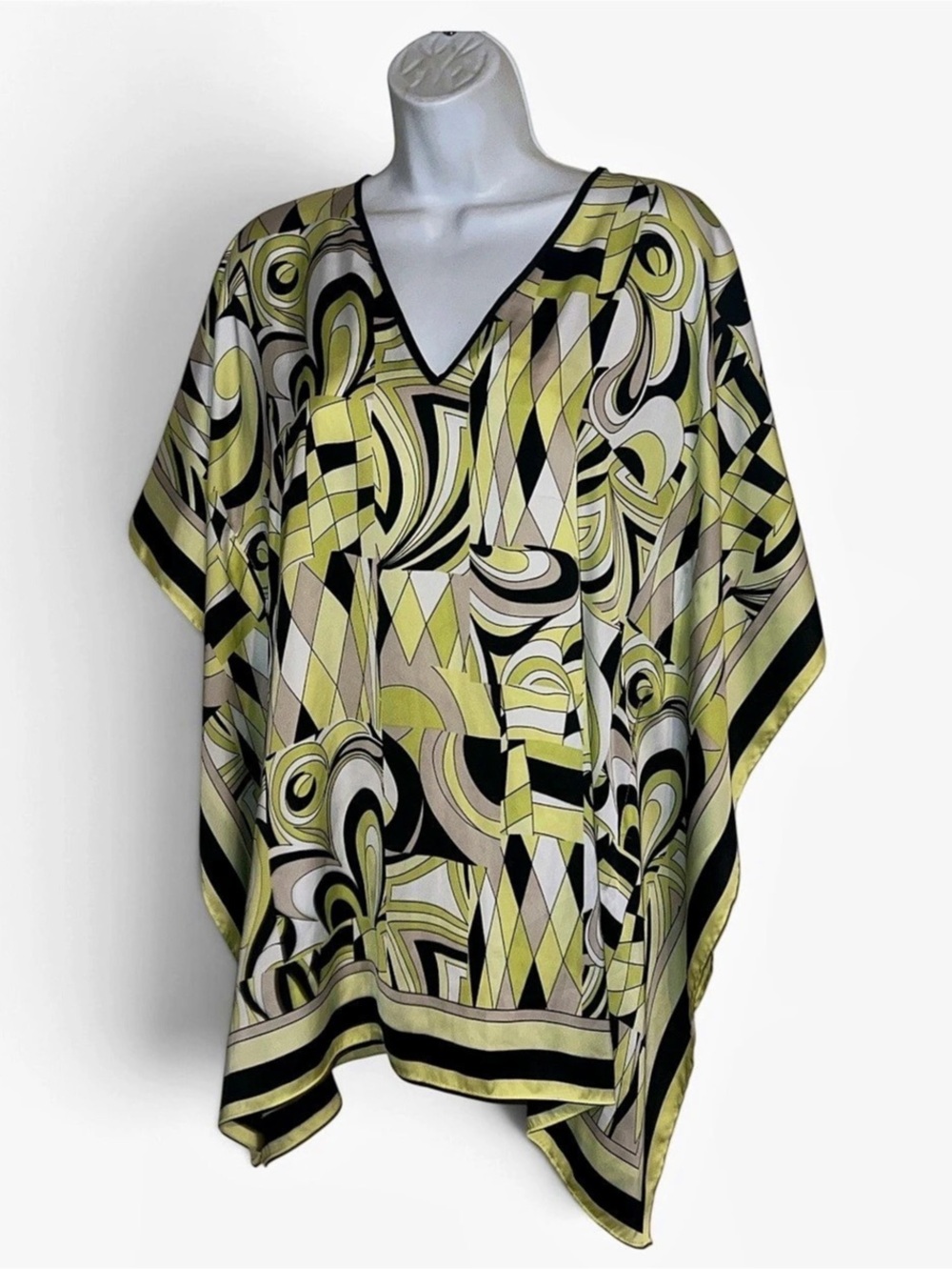 Michael KORS Print Coverup in Green & Black Like New L/XL